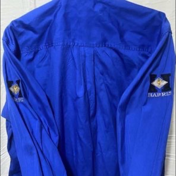 Royal blue Harris shirt size medium. NWOT - Picture 2 of 3